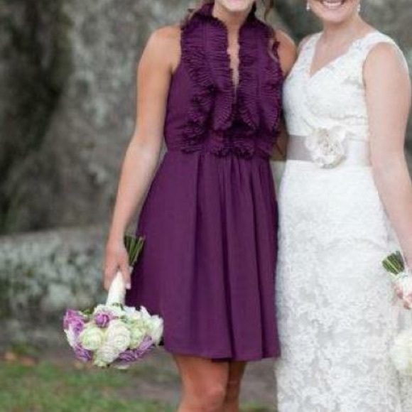 Plum cocktail dress. Boutique bought - Picture 4 of 6